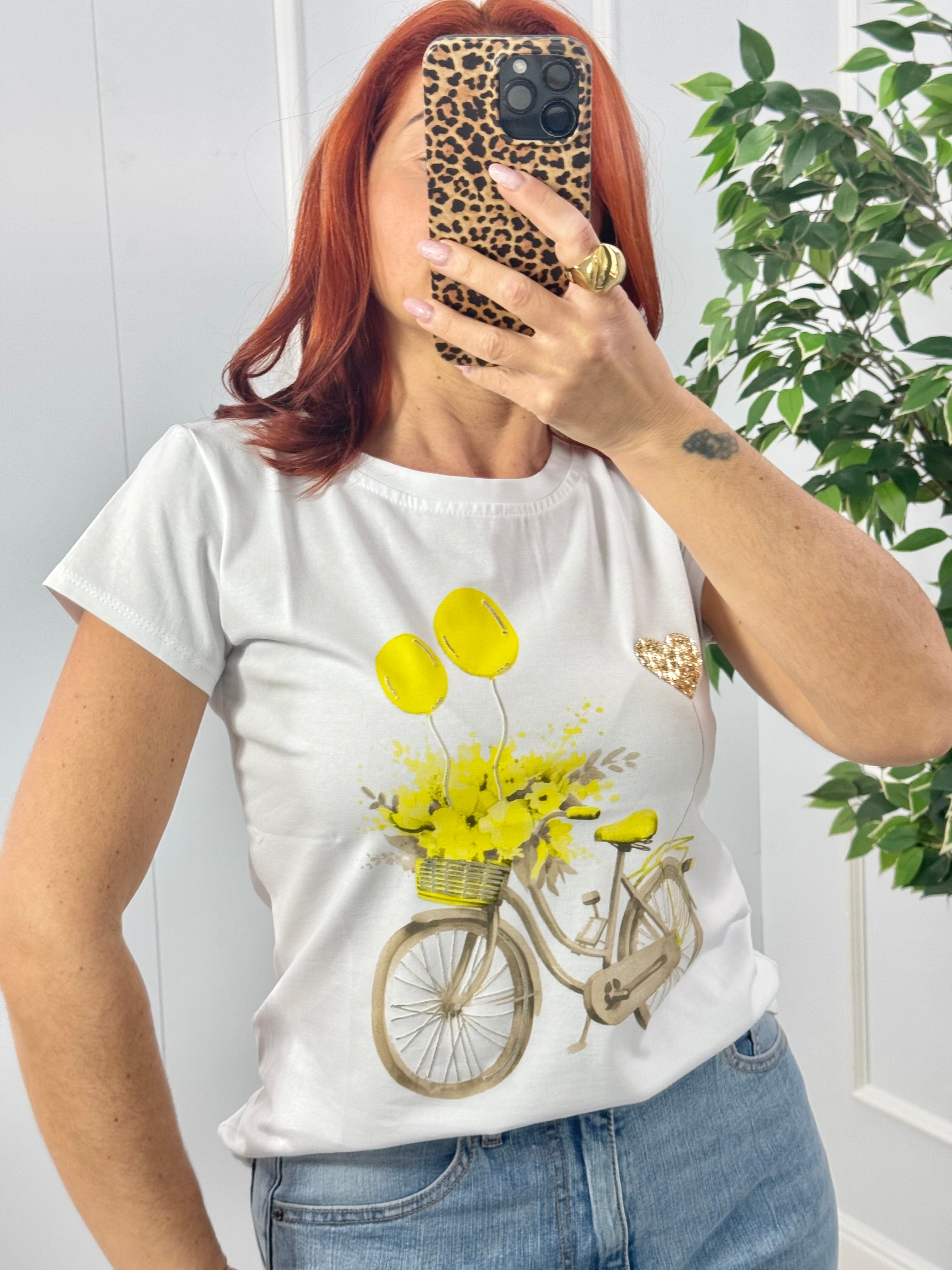 T-SHIRT BICI FLOWER