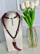 COLLANA CORNO LUNGA
