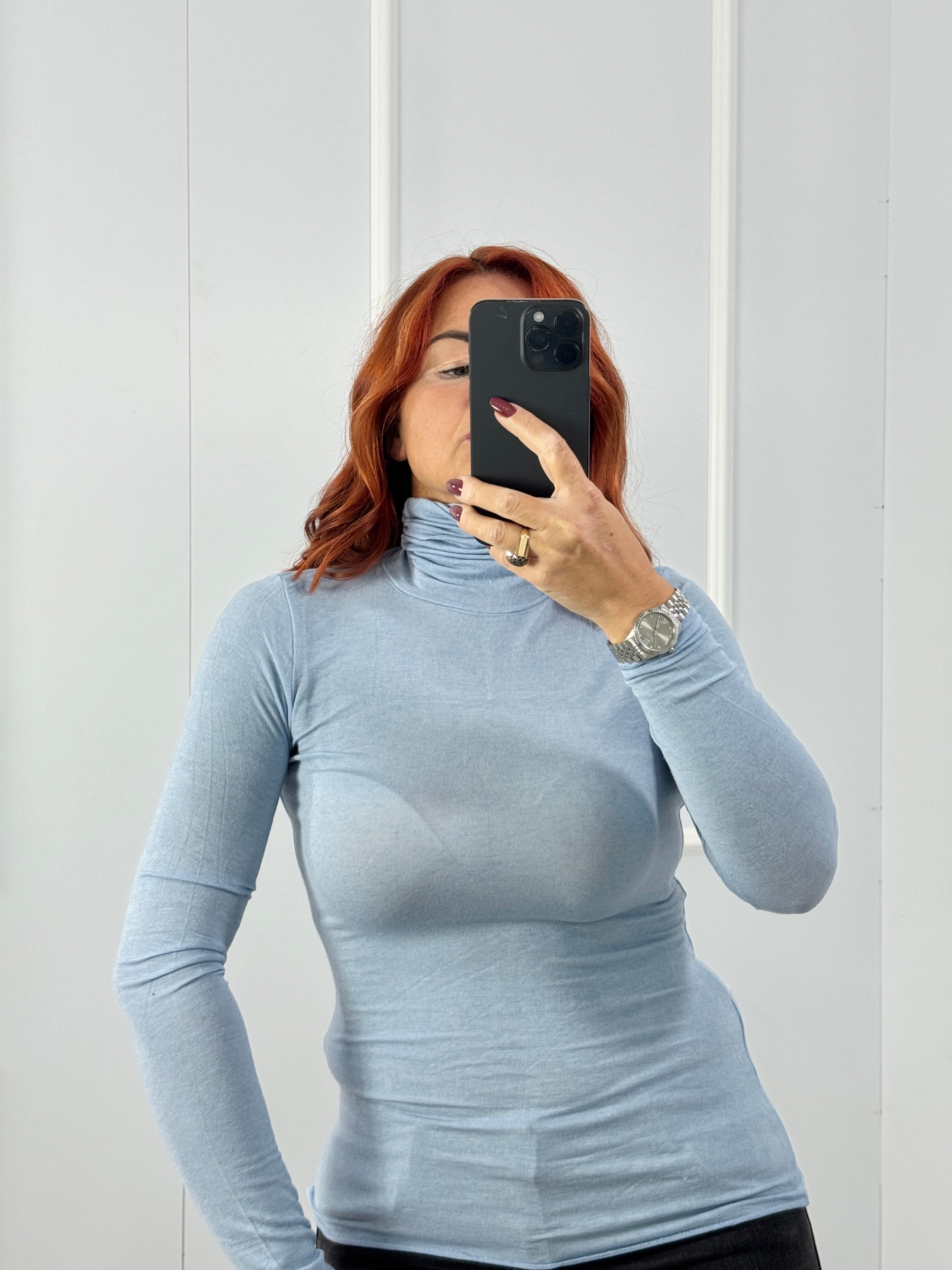 MAGLIA KYM T.UNITA COLLO ALTO MISTO CASHMERE