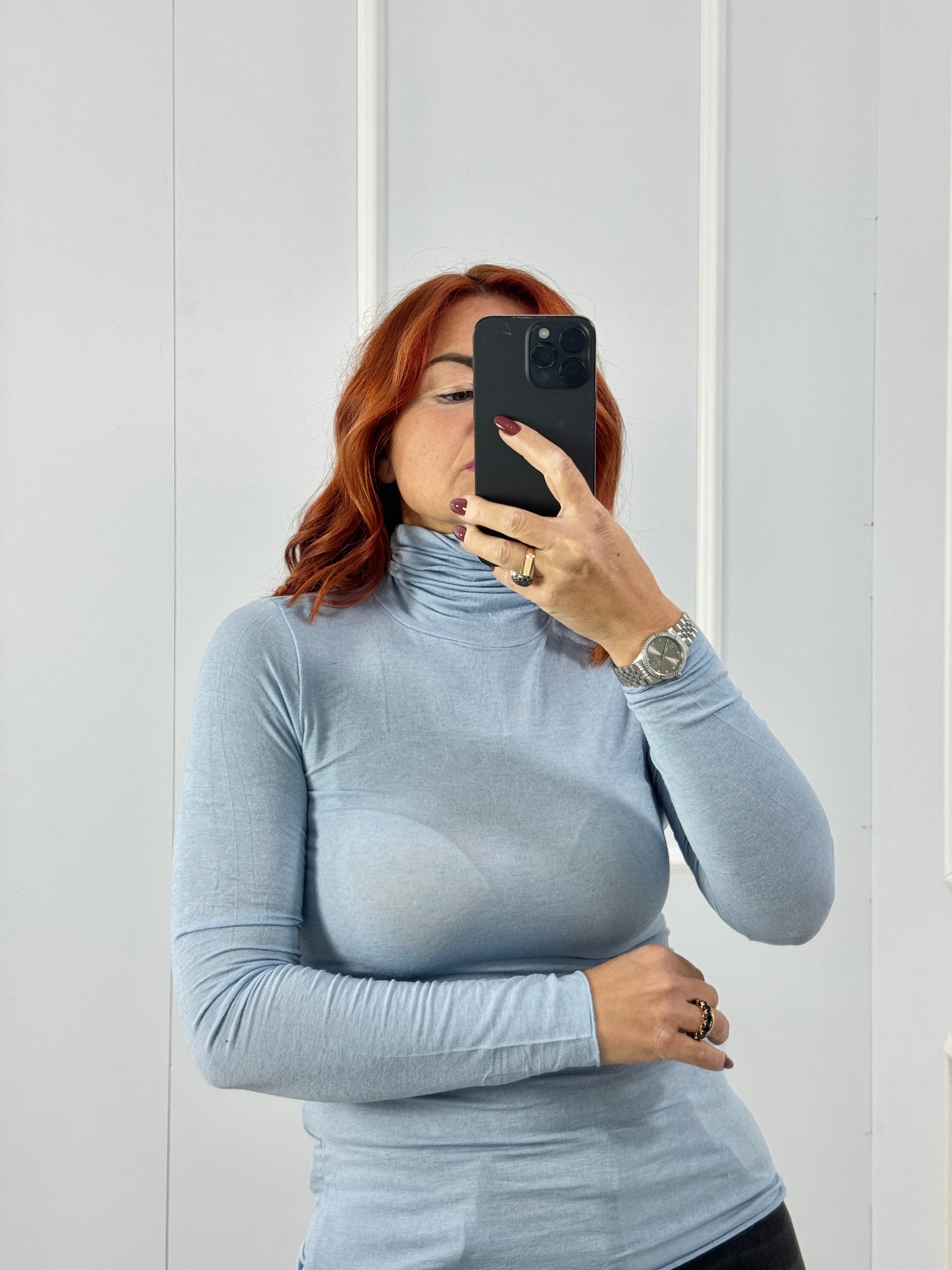 MAGLIA KYM T.UNITA COLLO ALTO MISTO CASHMERE