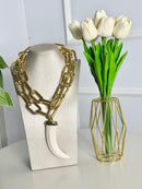 COLLANA CATENA CORNO