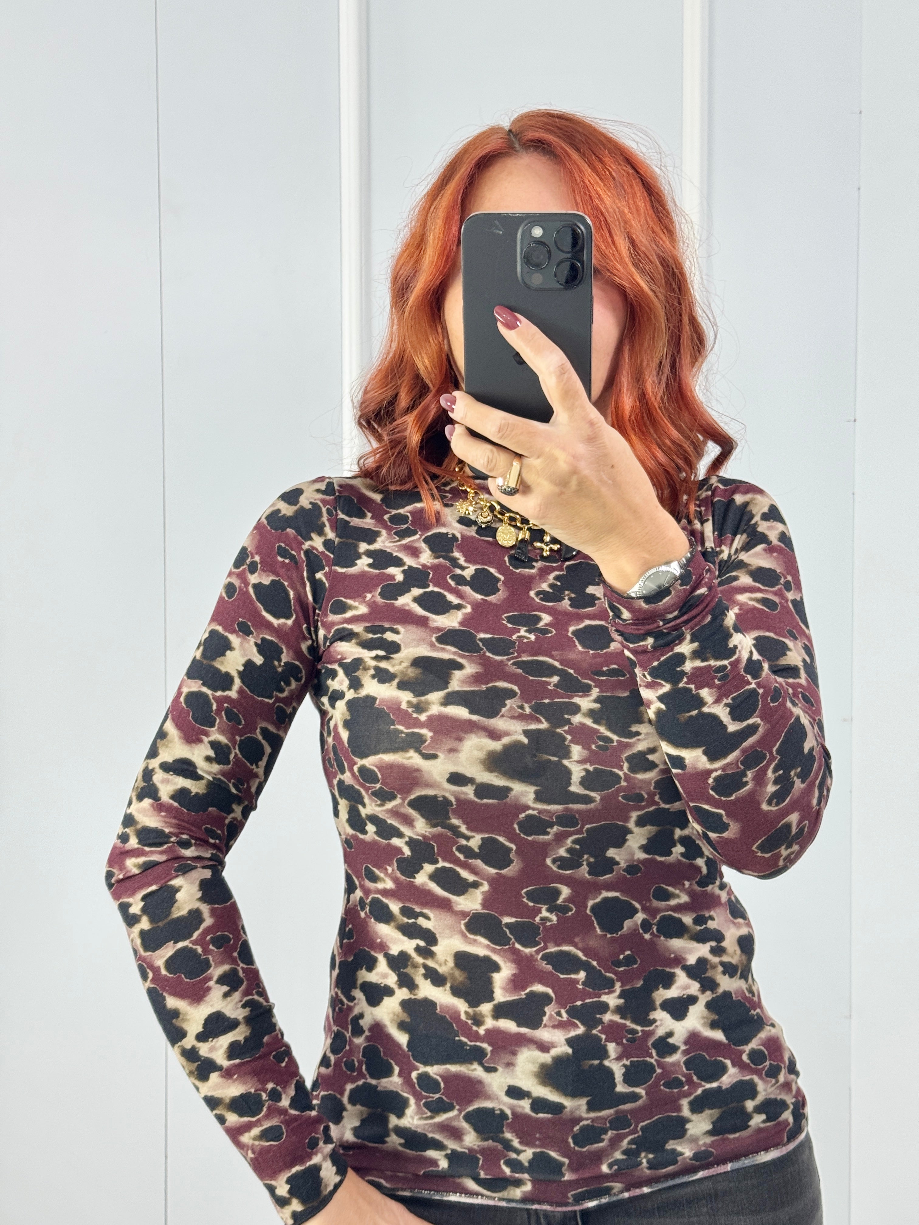 MAGLIA KYM ANIMALIER MISTO CASHMERE