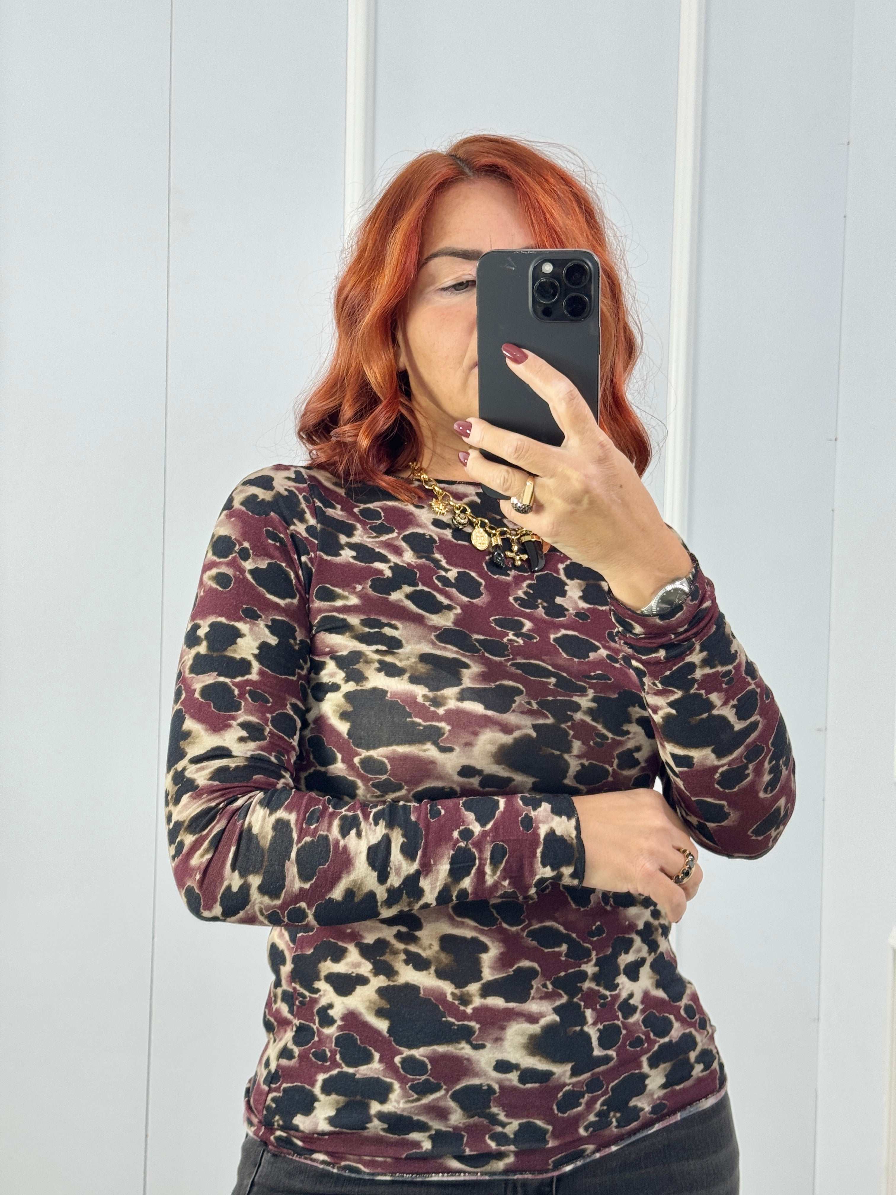 MAGLIA KYM ANIMALIER MISTO CASHMERE