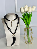 COLLANA CORNO LUNGA