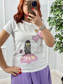 T-SHIRT WOMAN BALLONS