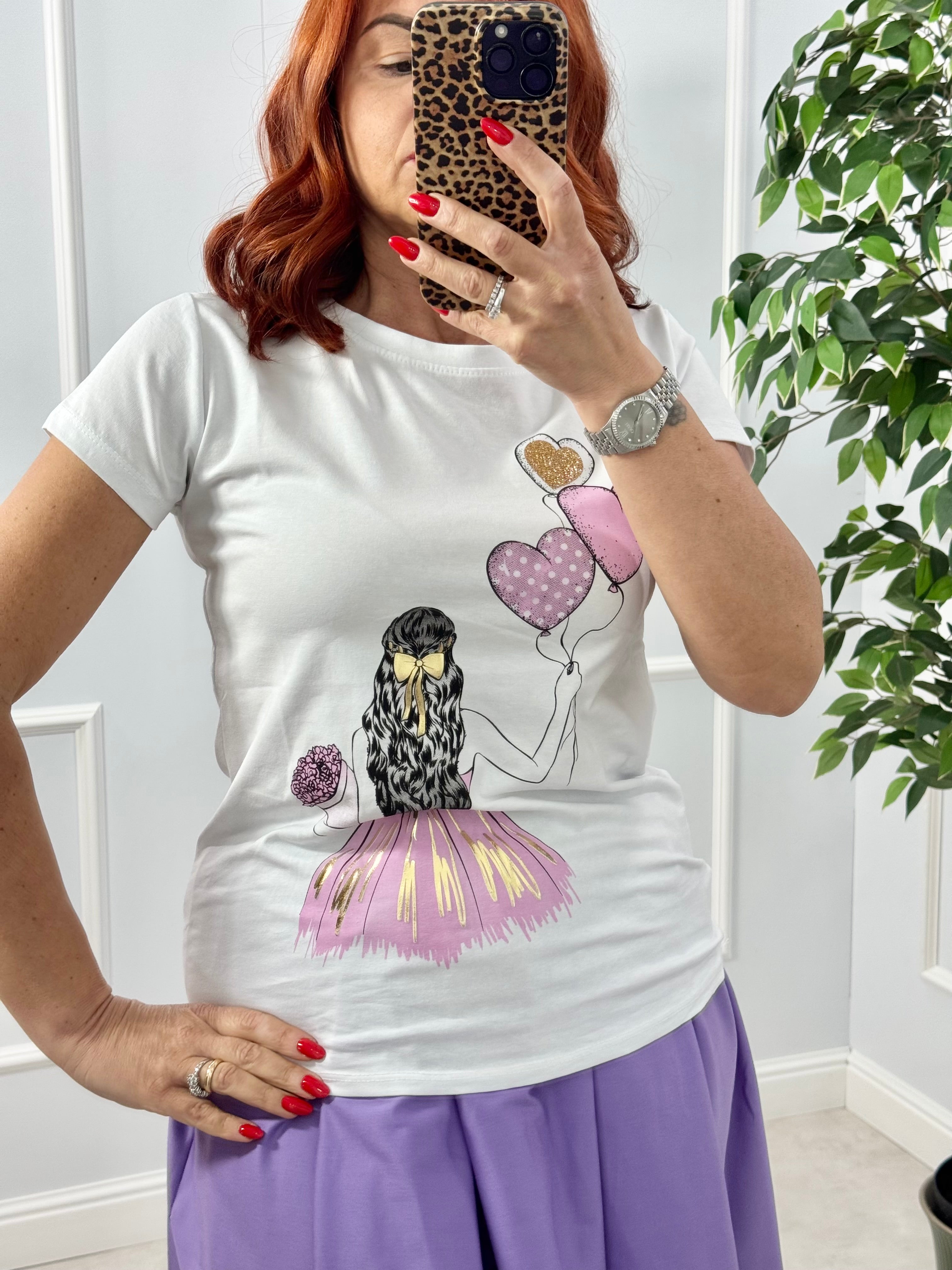 T-SHIRT WOMAN BALLONS