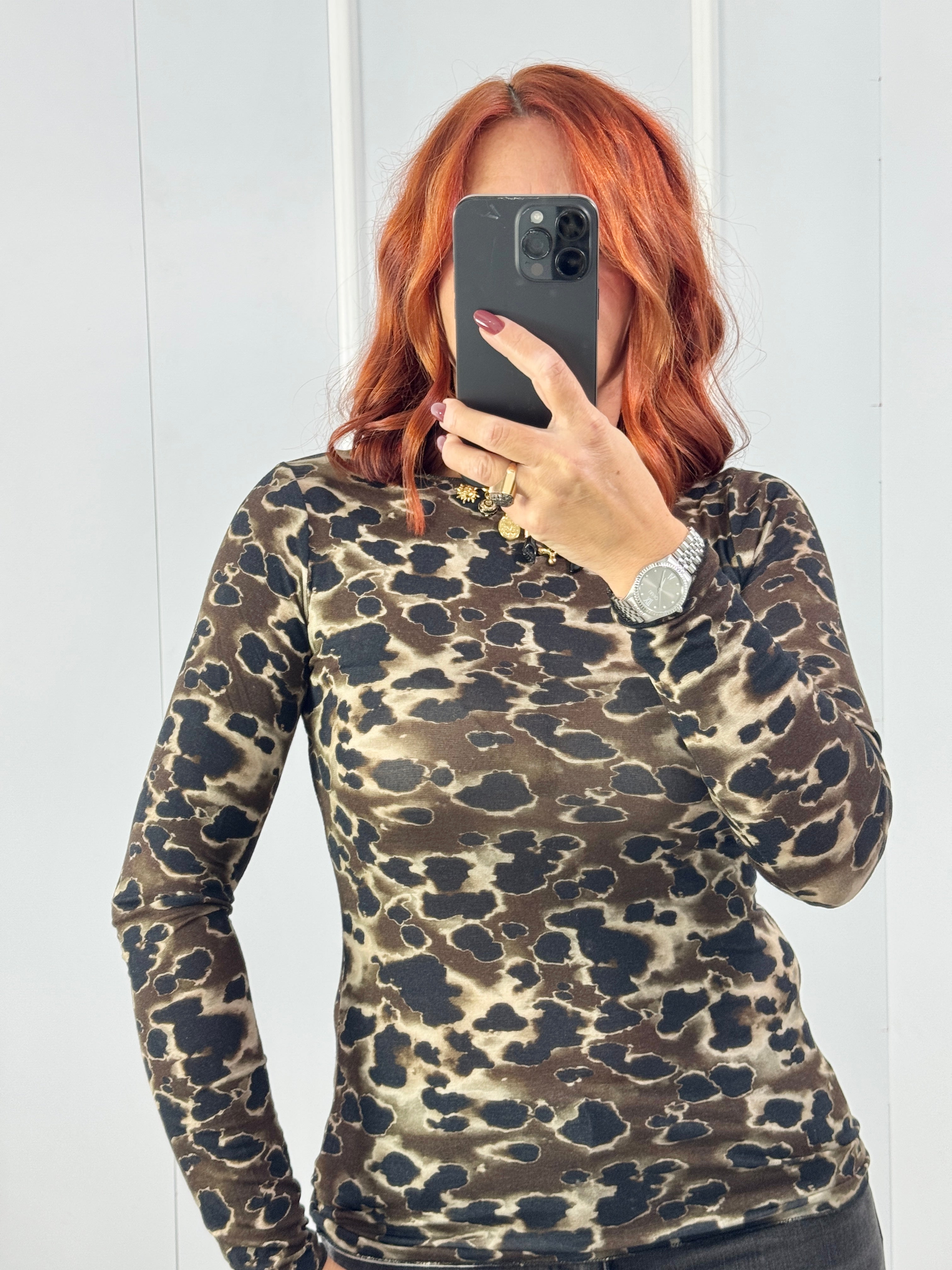 MAGLIA KYM ANIMALIER MISTO CASHMERE
