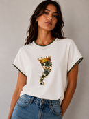 T-SHIRT HORN FLOREAL