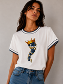 T-SHIRT HORN FLOREAL