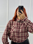 CAMICIA CROP TARTAN