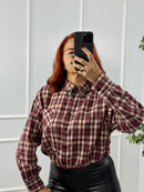 CAMICIA CROP TARTAN